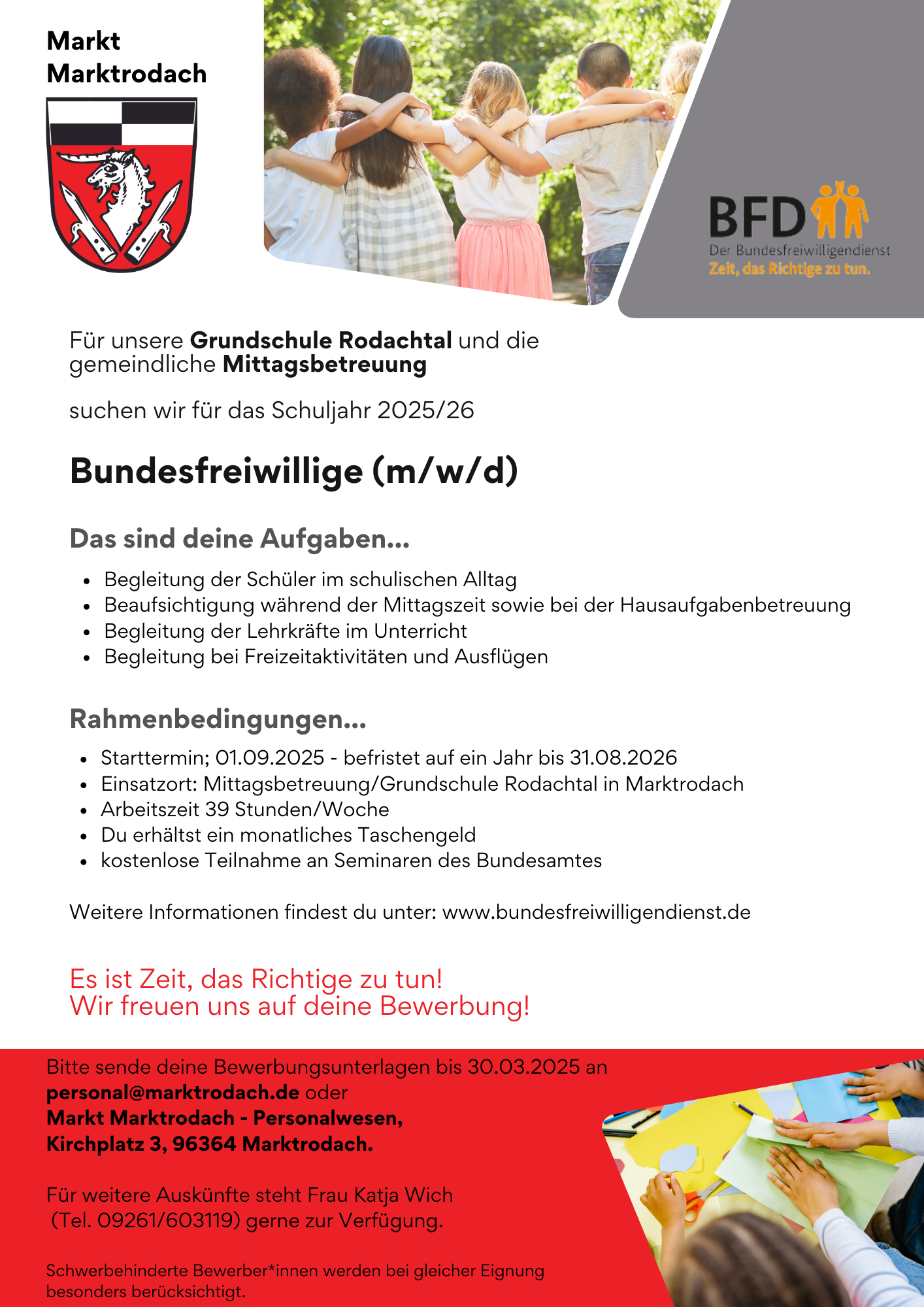 Stellenanzeige BFD 2025